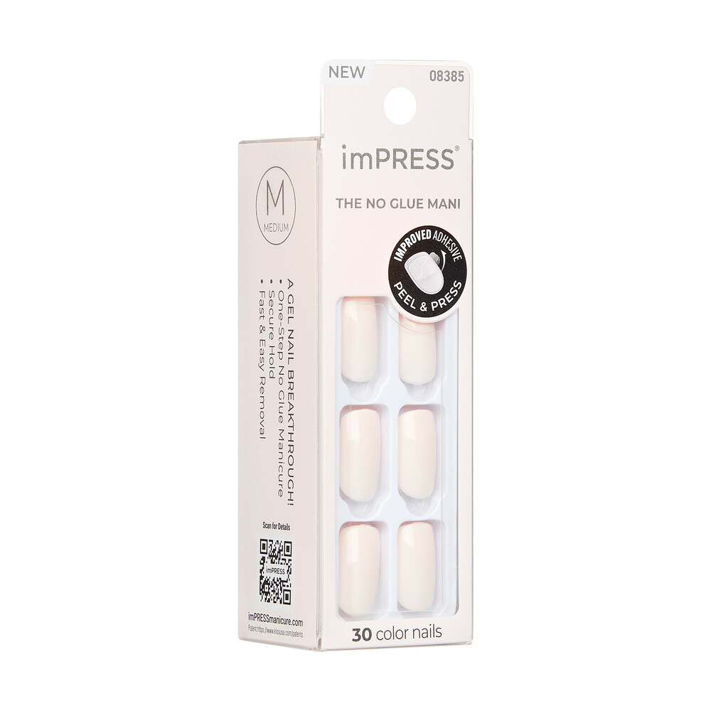 Kiss KISS imPRESS No Glue Mani Nudes & Neutrals Press On Nails, 30pcs