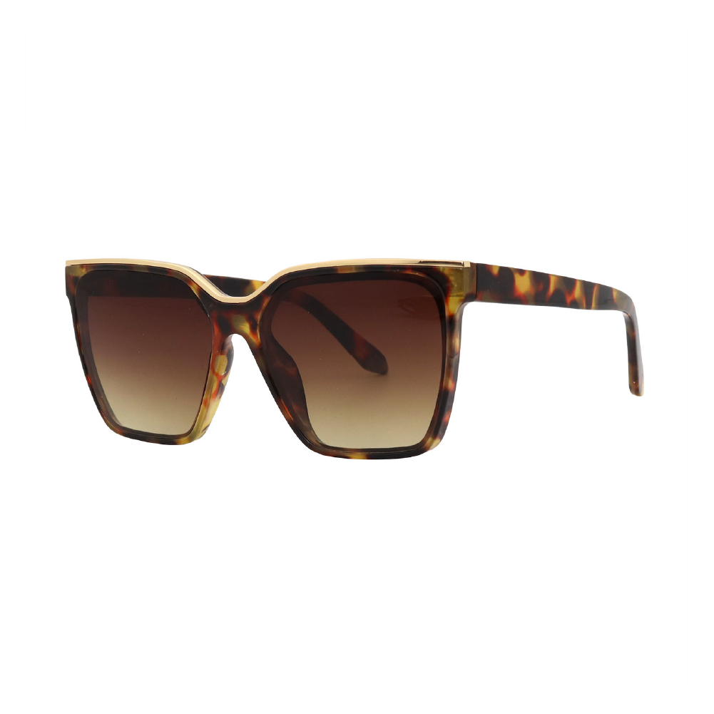 Mad Shade - Bold Tortoise Square Frame with Gold Temple  display picture 2