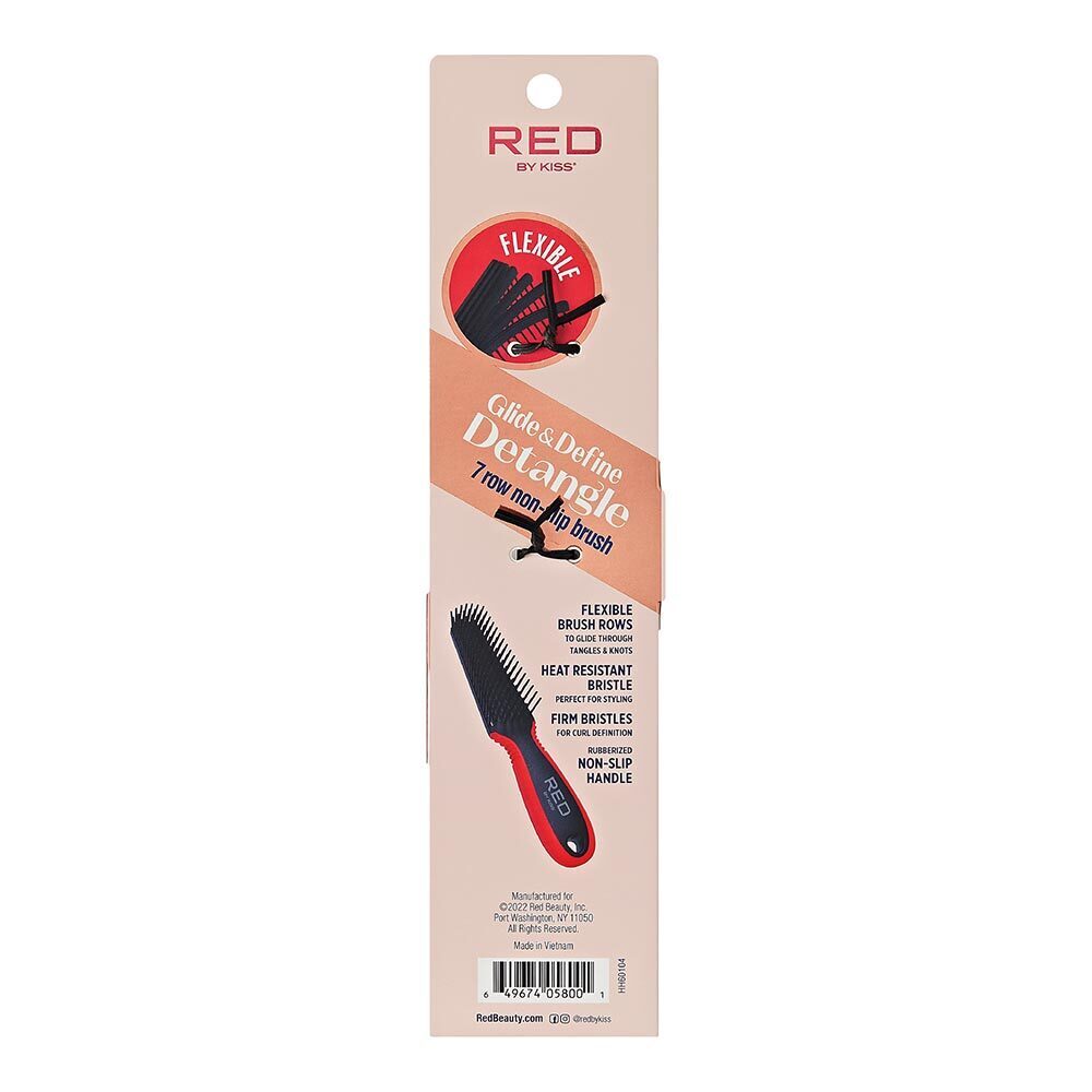 CDELEBRUSH テラヘルツ Red by Kiss - Glide & Define Detangle Brush