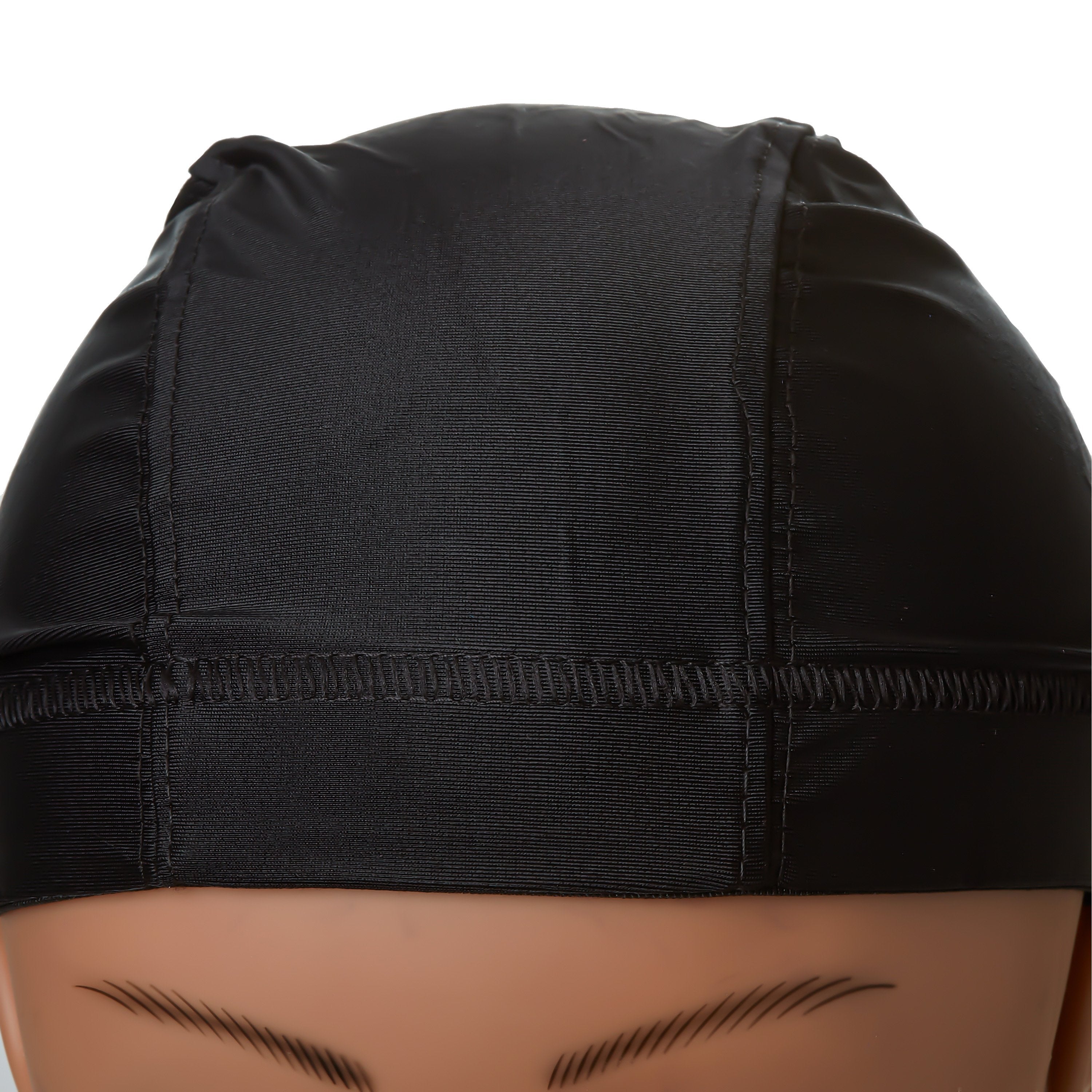 Dome Cap Ribbed Red by Kiss - Spandex Dome Cap